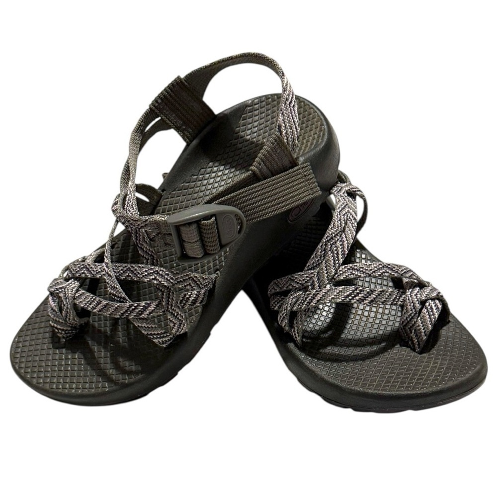 Chaco Women’s Size 6 Z/Cloud Sport Sandals Strappy Adjustable Hiking Gray Black - Picture 2 of 7
